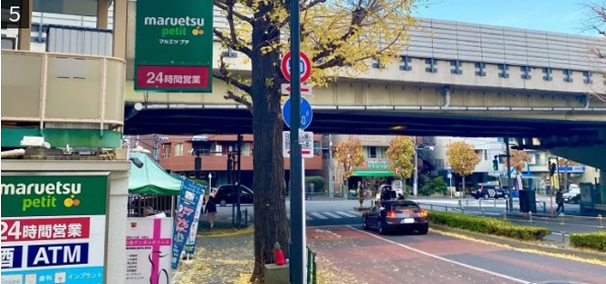道なりの写真